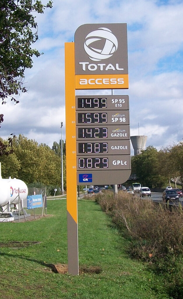Totem prix carburant