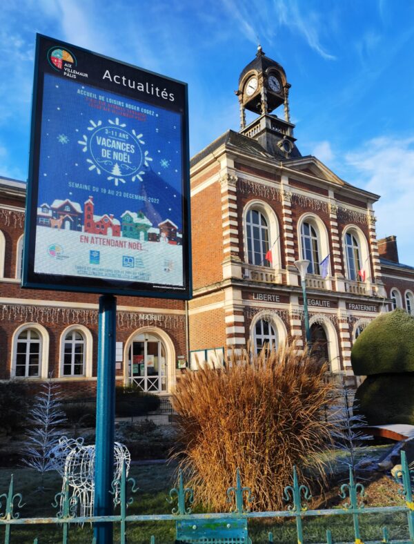 C-line portrait full color de la commune d'Aix Villemaur Palis