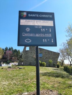 Panneau lumineux Médiaflex Evolution format paysage de Sainte Christie